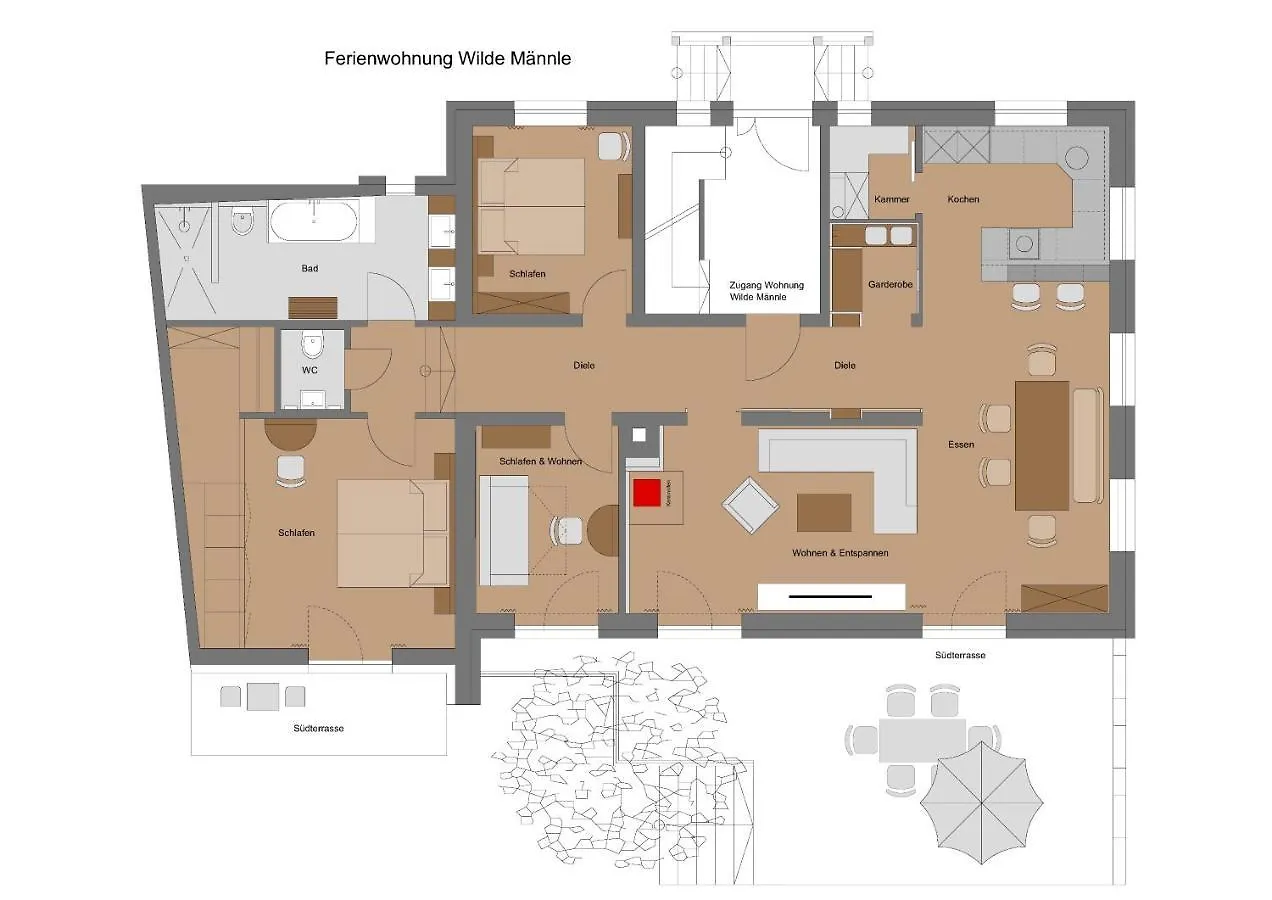 Apartmán Landhaus Ohrwumslar Oberstdorf Německo
